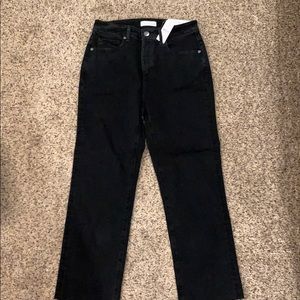 Curvy High Waist Straight Crop